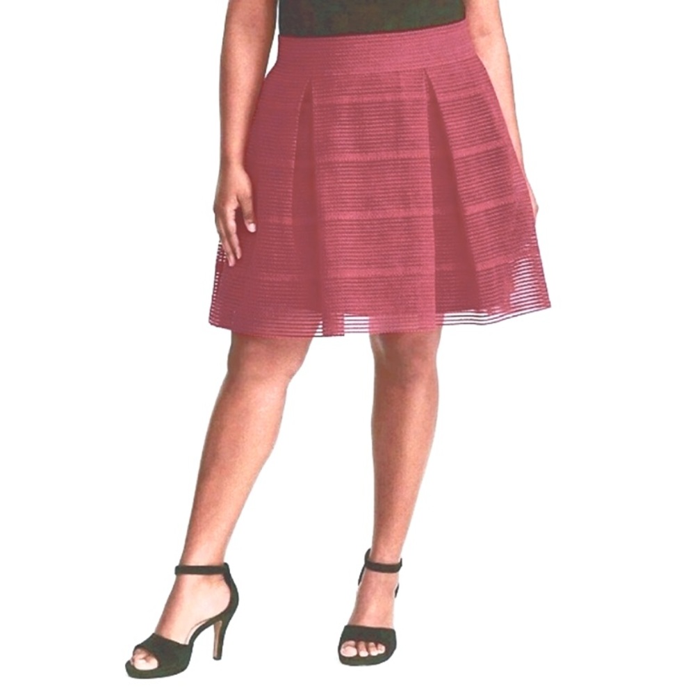 NWT Torrid Striped Mesh Flare Skirt Size 4